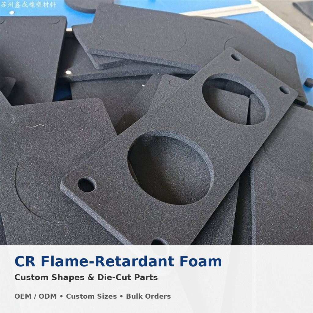 CR Flame-Retardant Foam Sheet & Custom Die-Cut Parts