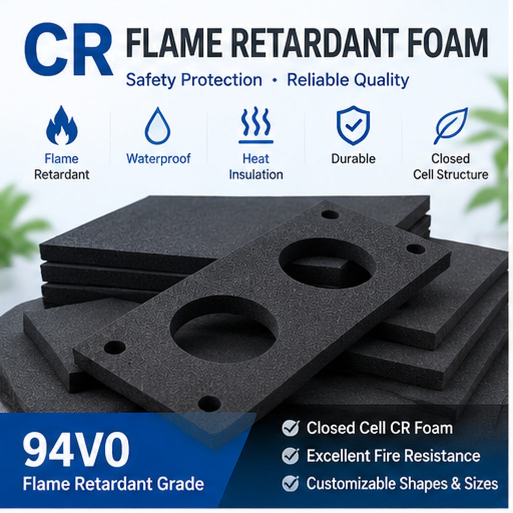CR Flame Retardant Foam Sheet – UL 94 V-0 Closed Cell Chloroprene Rubber Foam