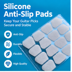 Silicone Anti-Slip Pads for Guitar Picks – Self-Adhesive Grip Pads