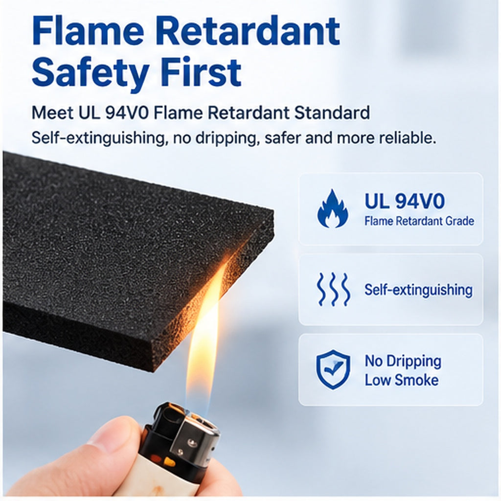 CR Flame Retardant Foam Sheet – UL 94 V-0 Closed Cell Chloroprene Rubber Foam