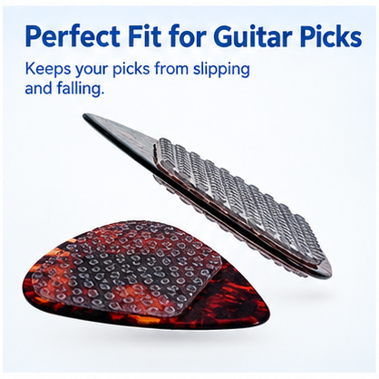 Silicone Anti-Slip Pads for Guitar Picks – Self-Adhesive Grip Pads