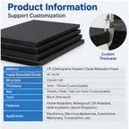 CR Flame Retardant Foam Sheet – UL 94 V-0 Closed Cell Chloroprene Rubber Foam