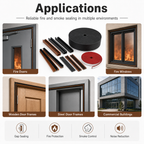 Custom Intumescent Fire & Smoke Seal Strip for Doors and Windows