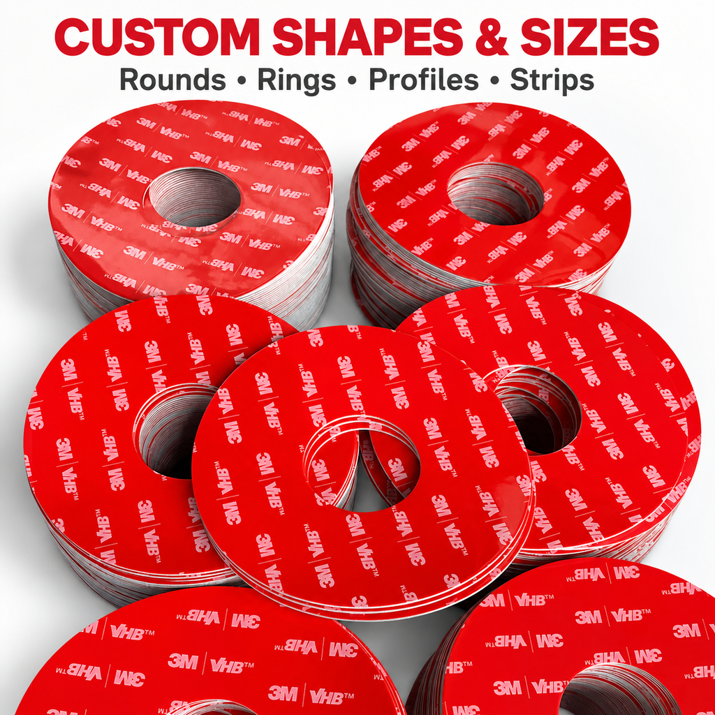 Clear Acrylic Foam Double-Sided Tape for Mounting and Assembly | Custom