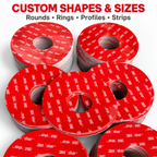 Clear Acrylic Foam Double-Sided Tape for Mounting and Assembly | Custom