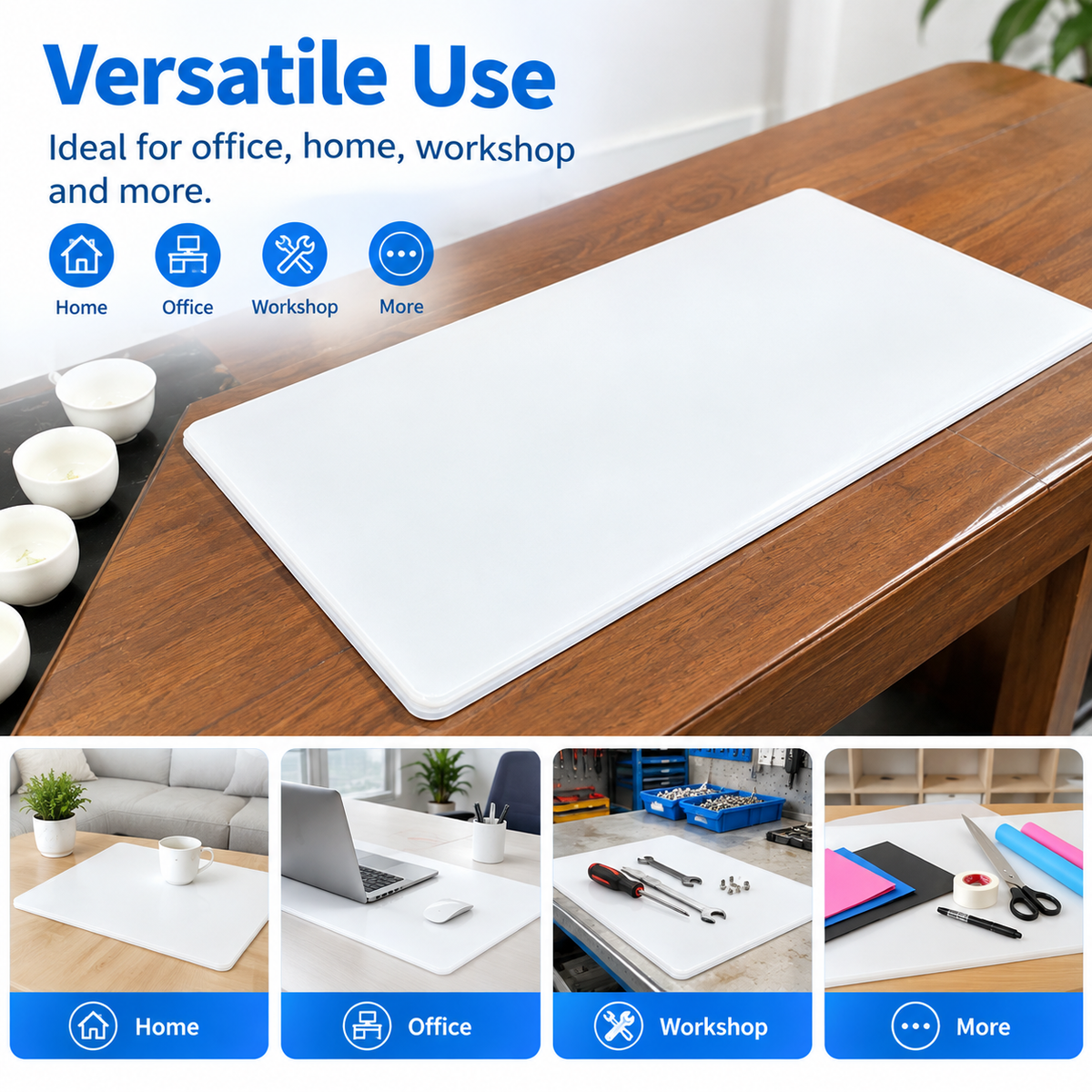 Custom Silicone Anti-Slip Mat – Flexible Multi-Purpose Work & Table Mat