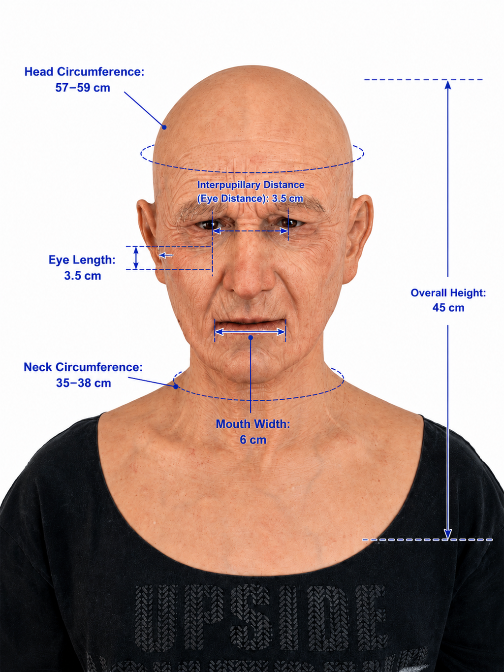 William – Realistic Elder Male Silicone Mask