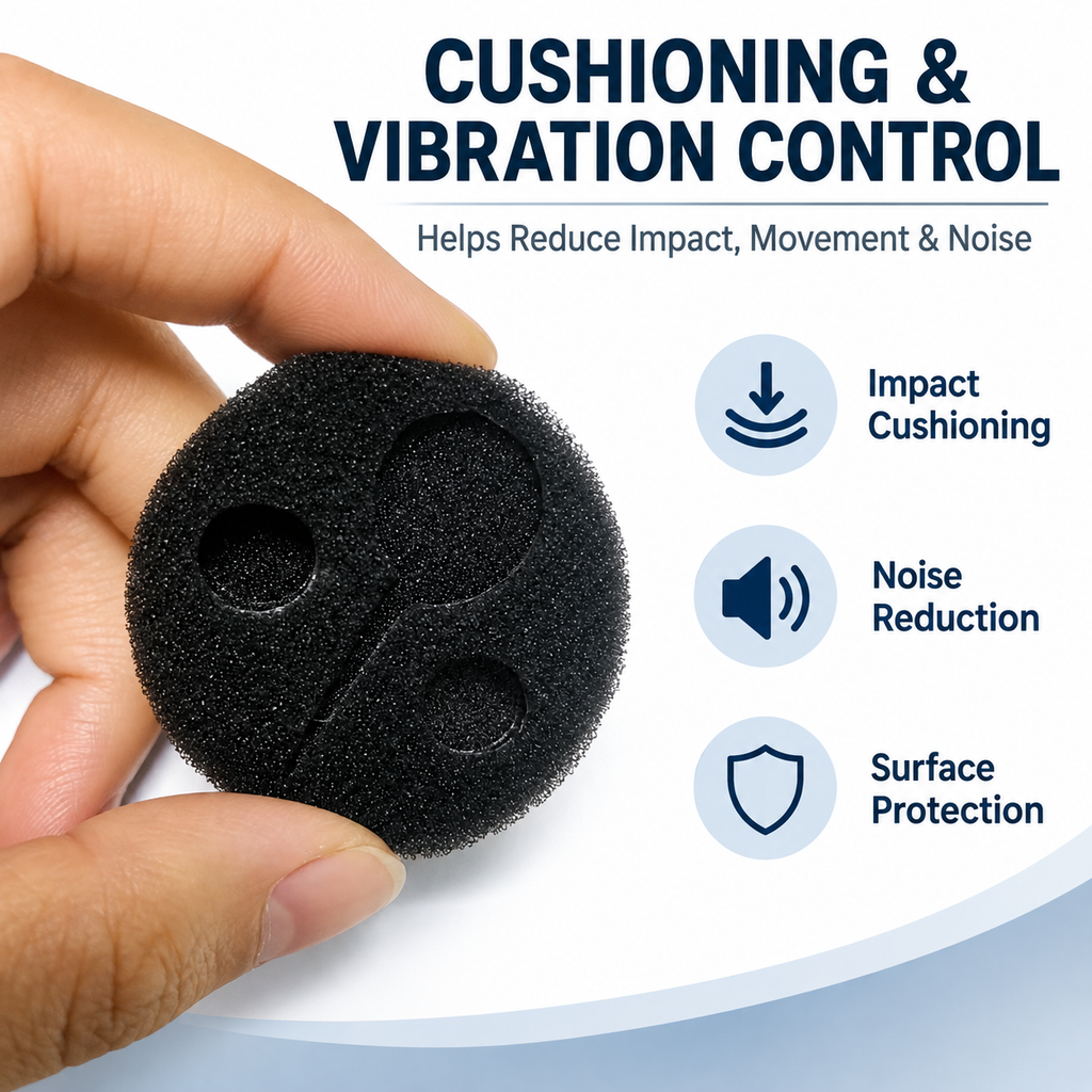 Flame-Retardant Foam Adhesive Pads for Cushioning and Equipment Protection | Custom