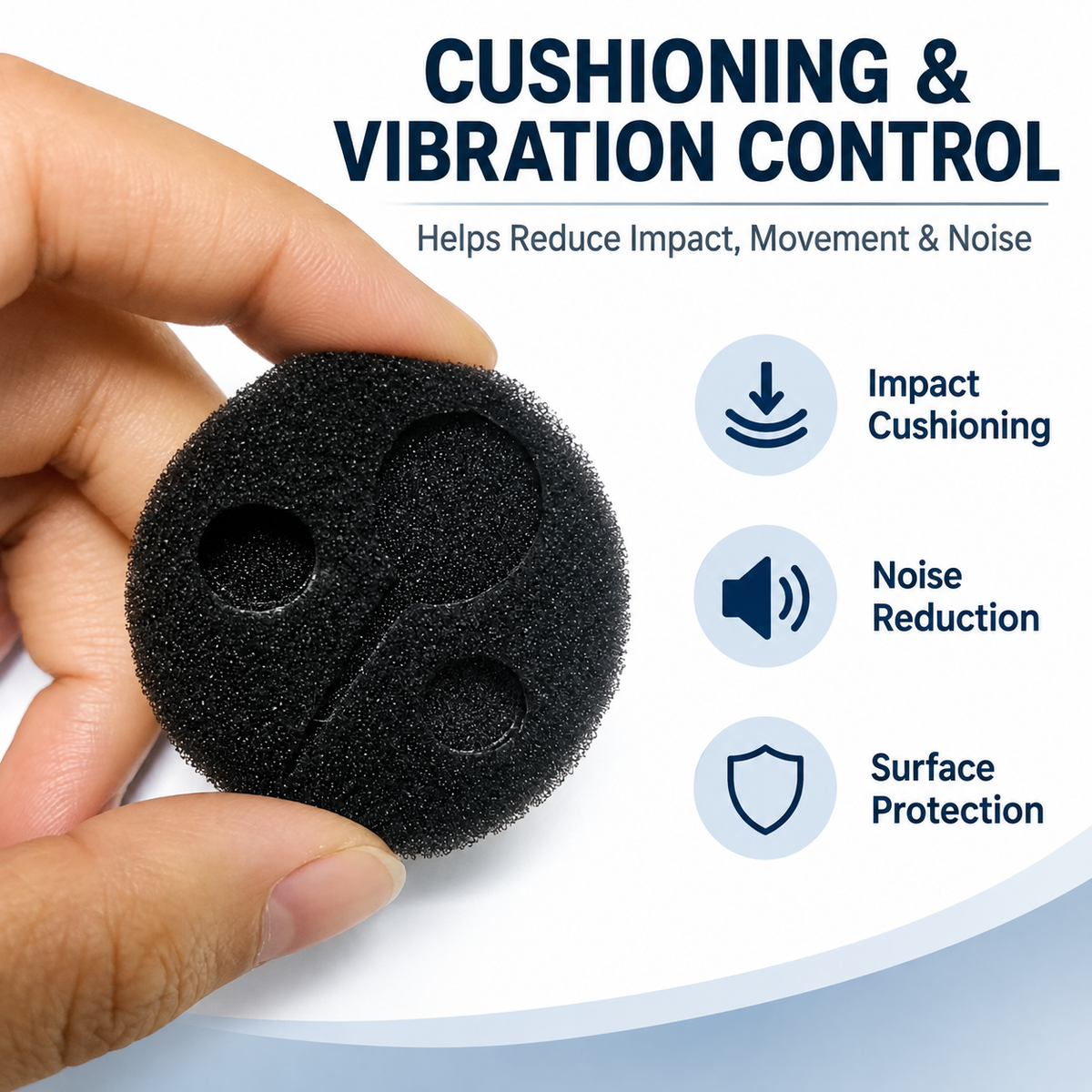 Flame-Retardant Foam Adhesive Pads for Cushioning and Equipment Protection | Custom