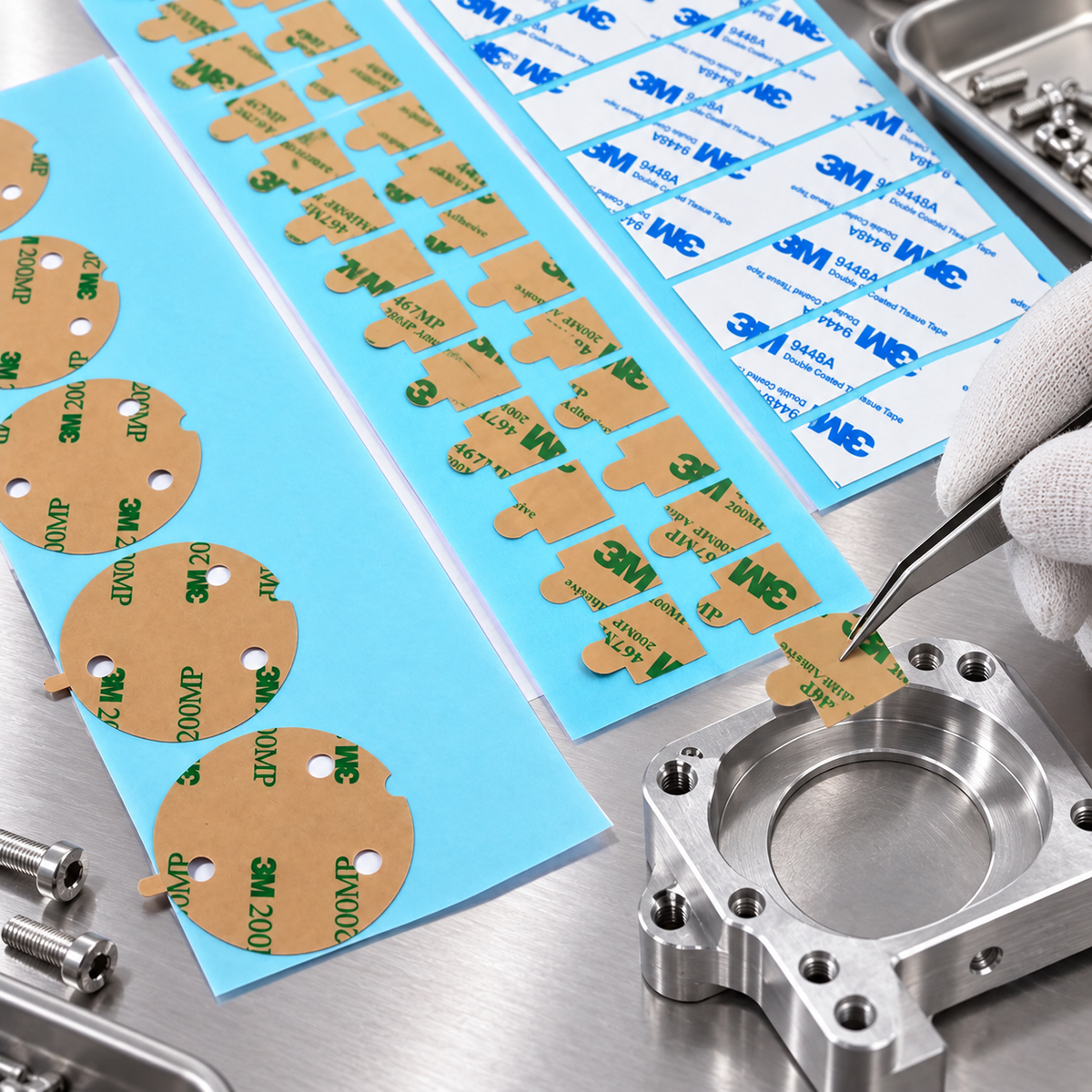 Double-Sided Adhesive Pads for Industrial Applications | Custom