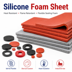 Custom Silicone Foam Sheet | Heat Resistant Flame Retardant Sealing & Cushioning Foam