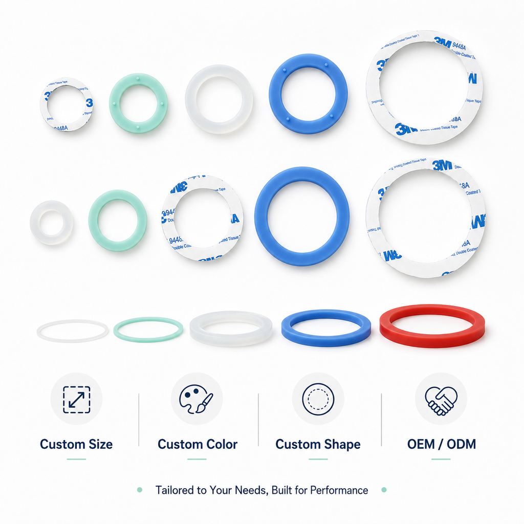 Custom Silicone Sealing Rings | OEM & ODM Gaskets