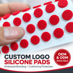 Silicone Bumper Pads for Furniture, Cabinets, Electronics and Glass | Custom Made