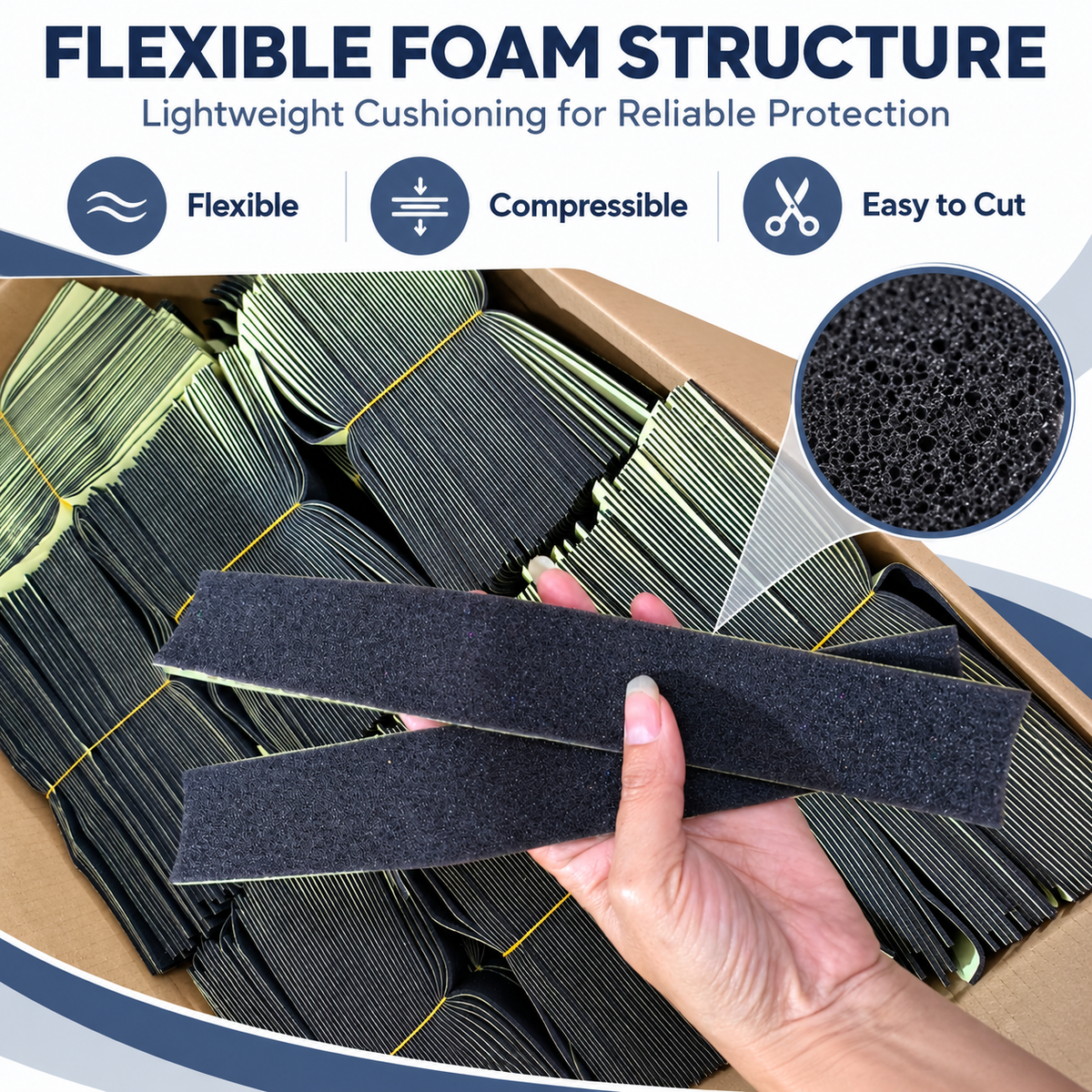 Flame-Retardant Foam Adhesive Pads for Cushioning and Equipment Protection | Custom