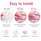 Clear Self-Adhesive Silicone Bumper Pads – Anti-Collision Protective Domes