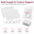 Clear Self-Adhesive Silicone Bumper Pads – Anti-Collision Protective Domes