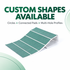 Green Insulation Paper Pads for Battery Packs and Electronics | Custom Die-Cut