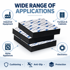 Self-Adhesive Rubber Anti-Vibration and Anti-Slip Pads | Custom