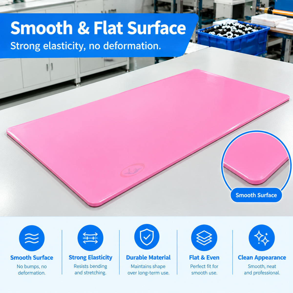 Custom Silicone Anti-Slip Mat – Flexible Multi-Purpose Work & Table Mat