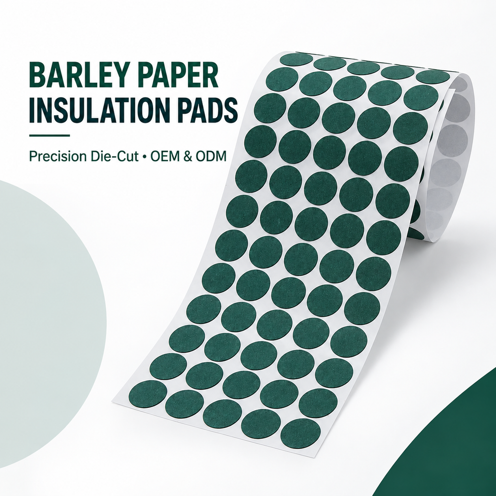 Green Insulation Paper Pads for Battery Packs and Electronics | Custom Die-Cut