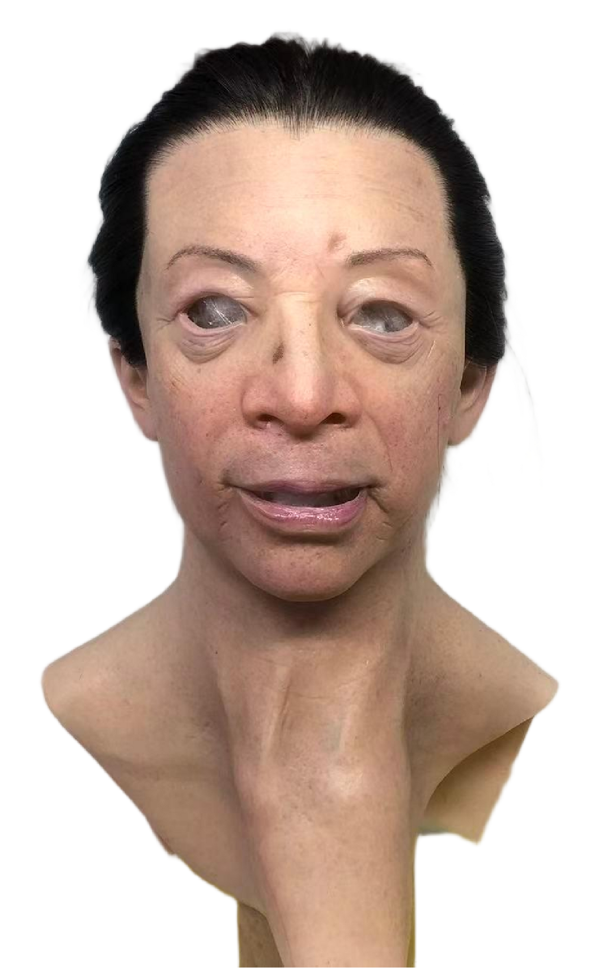 ANI Hyper Realistic Old Man Silicone Mask with Hair – Full Head Face Mask