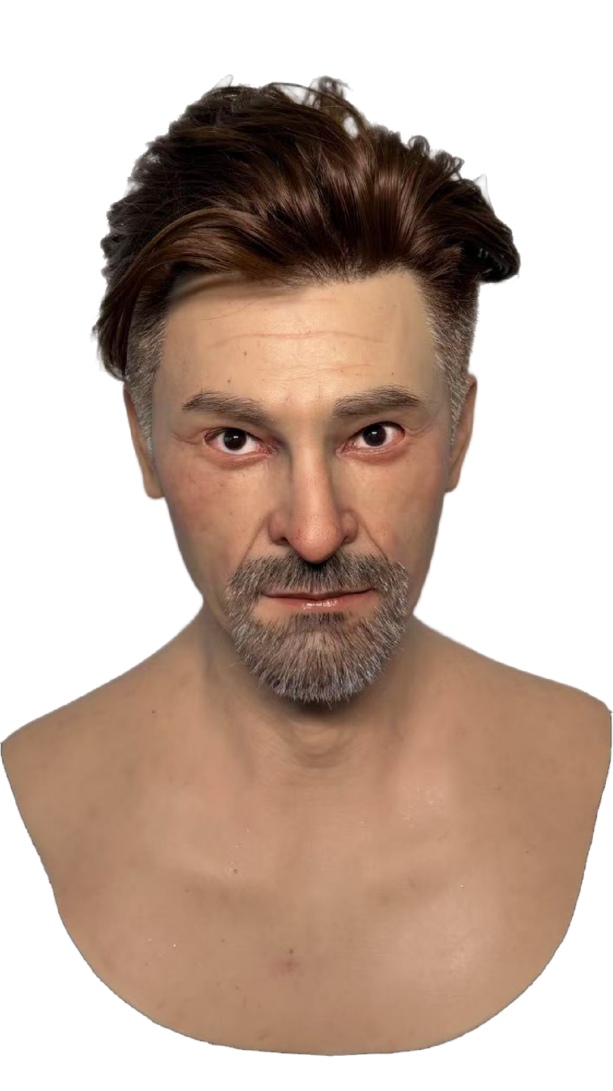 Adolf Hyper Realistic Silicone Male Face Mask with Hair – Full Head Mask