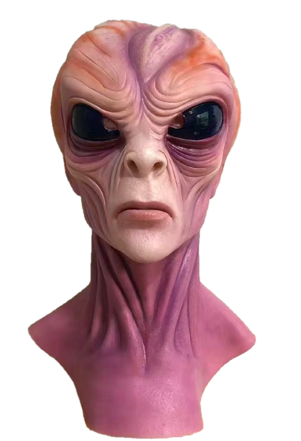 Extra-terrestrial Realistic Alien Silicone Full Head Mask for Halloween & Cosplay