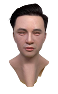 Hannan Realistic Silicone Male Face Mask with Black Hair – Full Head Mask