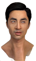 Jackson Realistic Silicone Male Face Mask with Black Hair – Full Head Mask