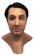 Kodove Realistic Silicone Male Face Mask with Black Hair – Full Head Mask