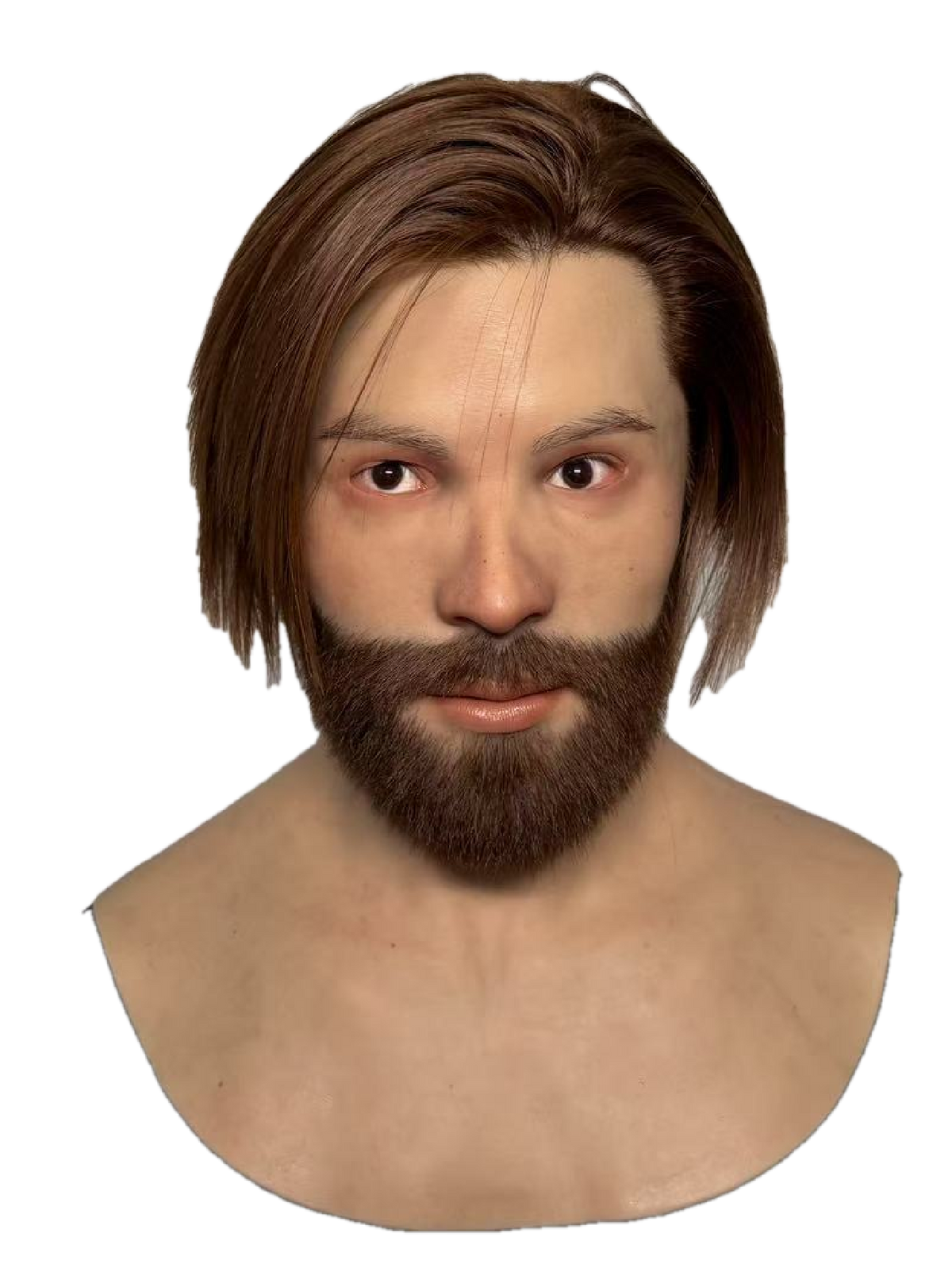 Larry Realistic Silicone Male Face Mask – 10 Hair & Skin Style Options