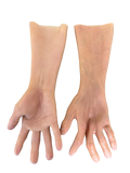 Hyper Realistic Silicone Male Hand Gloves – Lifelike Long Wrist Hands