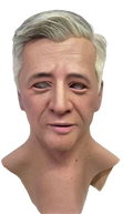 Nick – Hyper Realistic Silicone Male Mask with Gray Hair
