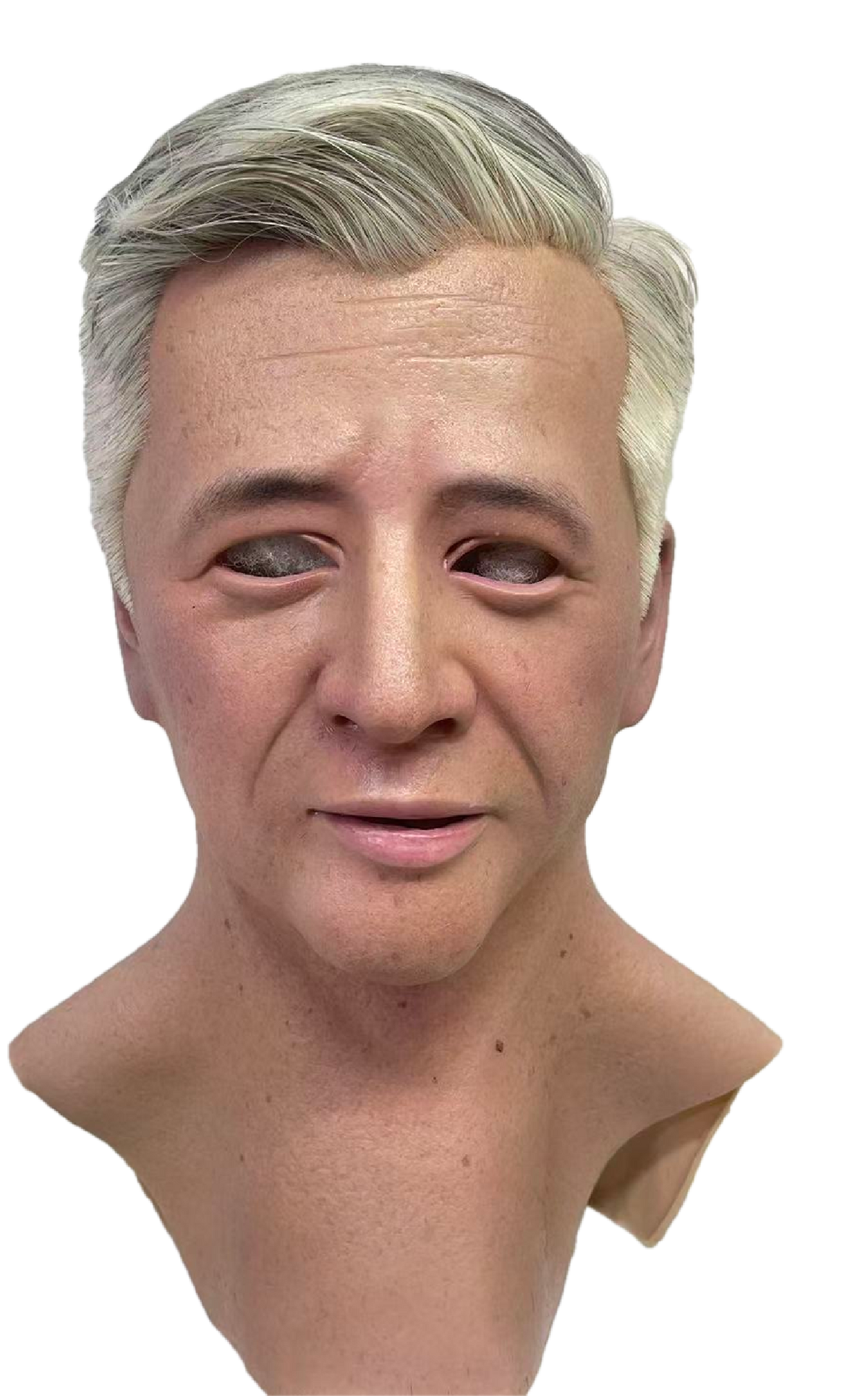 Nick – Hyper Realistic Silicone Male Mask with Gray Hair