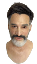 Ross – Hyper Realistic Silicone Male Mask with Salt & Pepper Beard