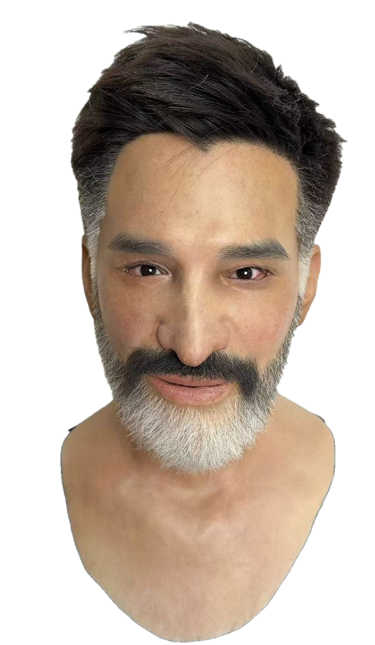 Ross – Hyper Realistic Silicone Male Mask with Salt & Pepper Beard
