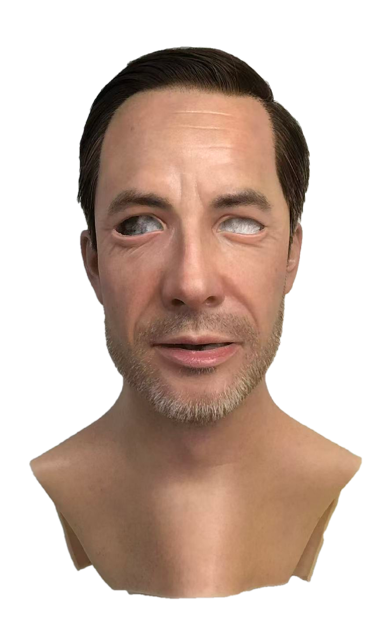 Statham – Hyper Realistic Silicone Male Mask with Short Brown Hair
