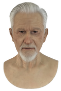Williams – Hyper Realistic Elderly Male Silicone Mask with White Hair