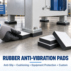 Self-Adhesive Rubber Anti-Vibration and Anti-Slip Pads | Custom