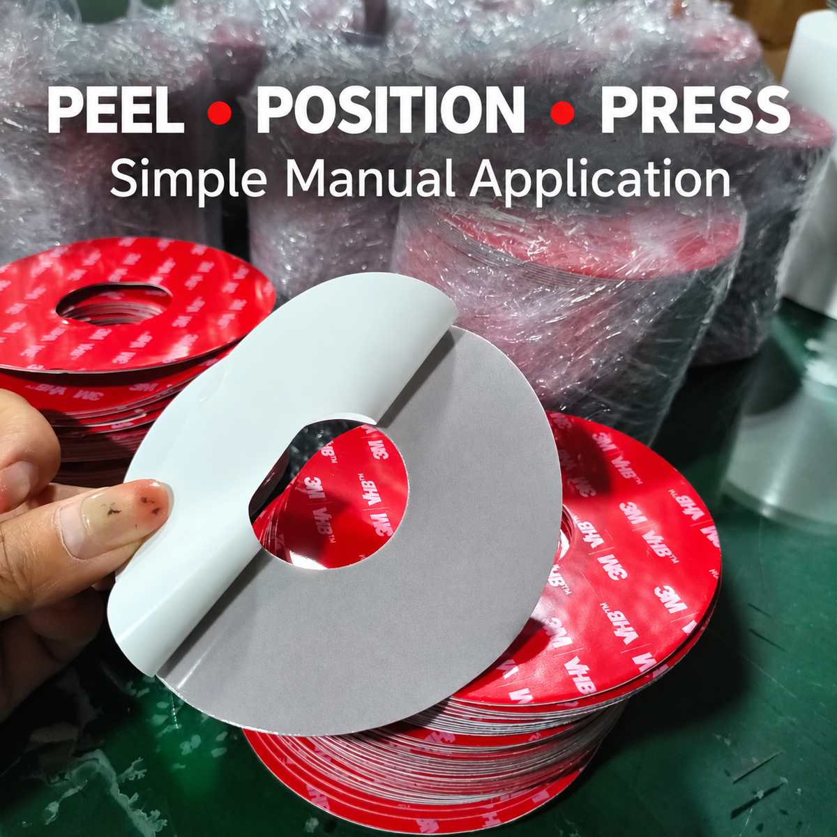Clear Acrylic Foam Double-Sided Tape for Mounting and Assembly | Custom