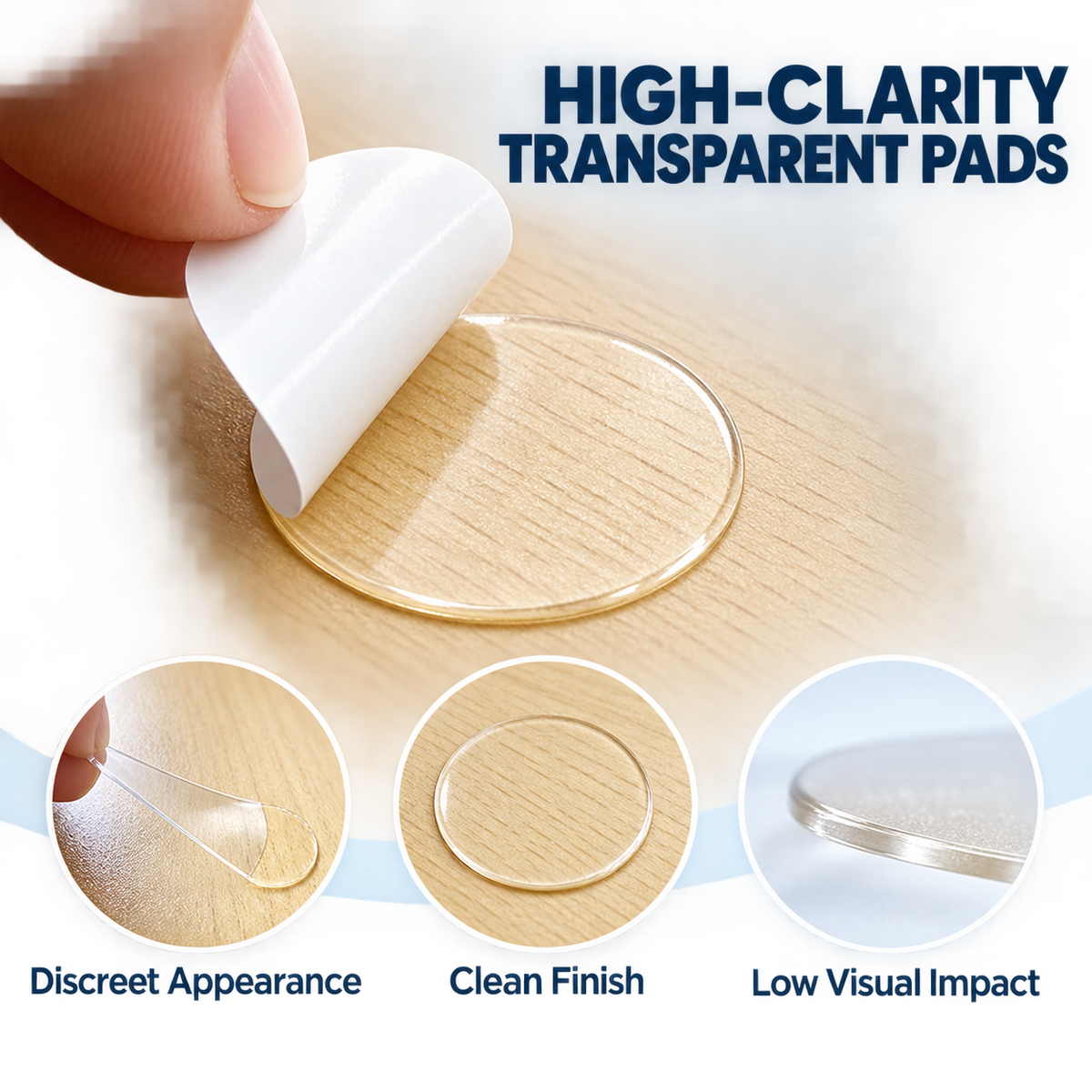 Removable Clear Acrylic Adhesive Pads for Mounting and Display | Custom