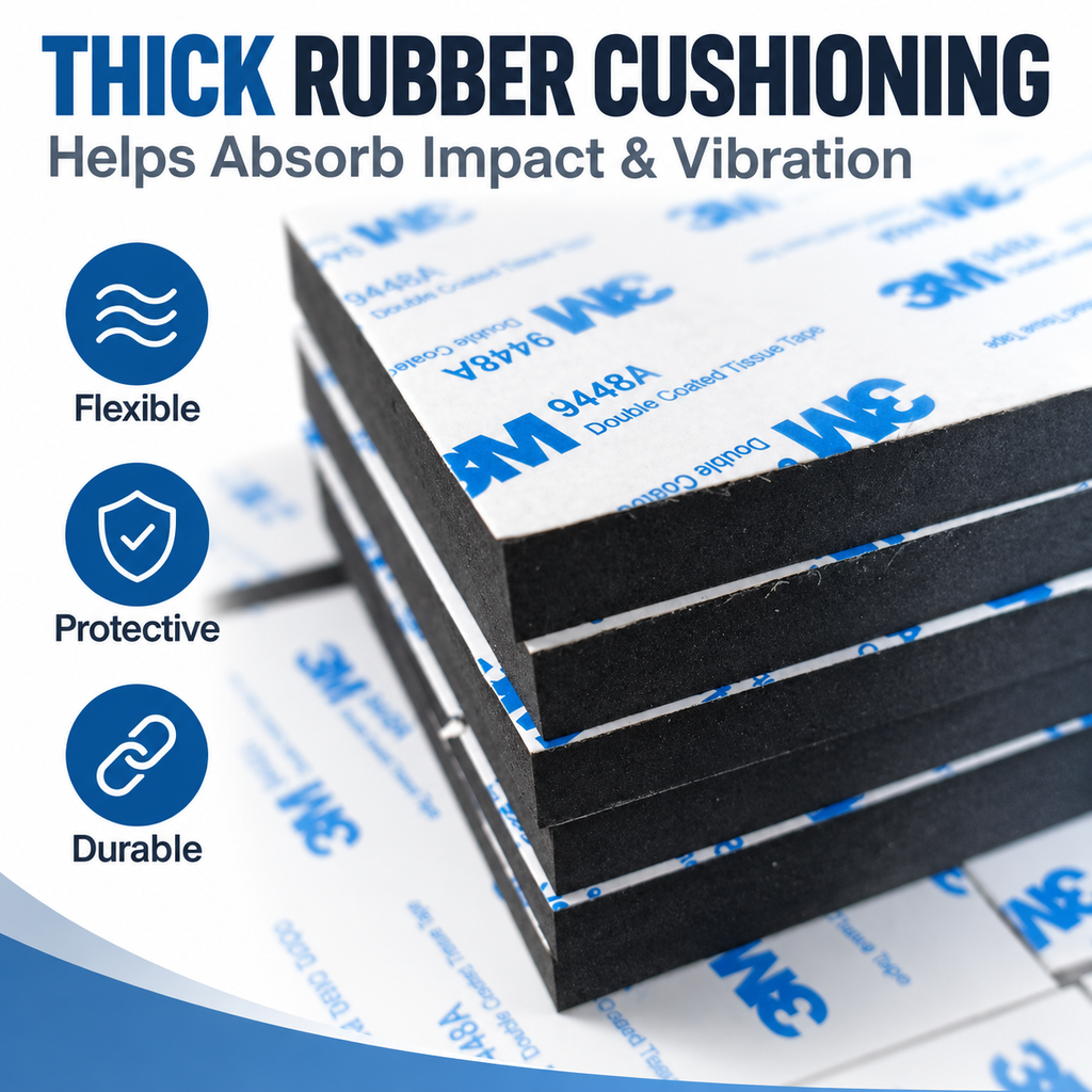 Self-Adhesive Rubber Anti-Vibration and Anti-Slip Pads | Custom