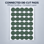 Green Insulation Paper Pads for Battery Packs and Electronics | Custom Die-Cut
