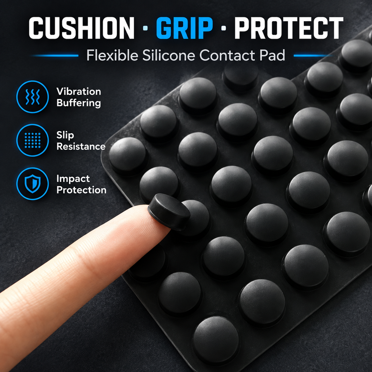 Clear Silicone Bumper Pads | Custom Self-Adhesive Rubber Feet