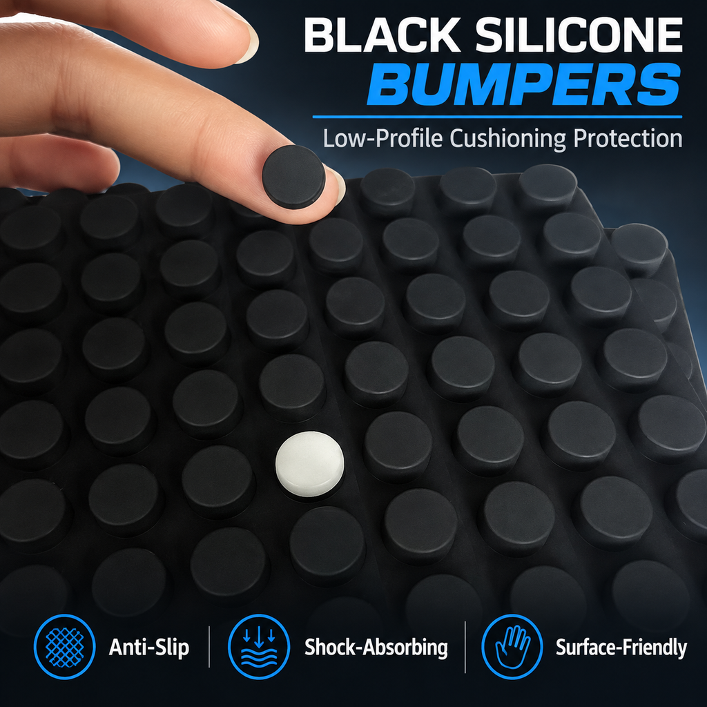 Clear Silicone Bumper Pads | Custom Self-Adhesive Rubber Feet