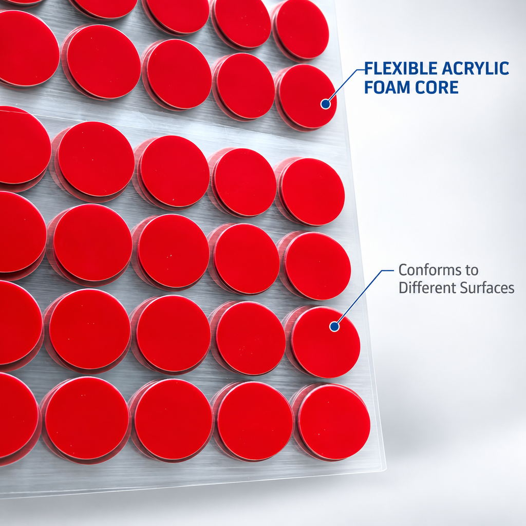 Clear Acrylic Foam Double-Sided Tape for Mounting and Assembly | Custom