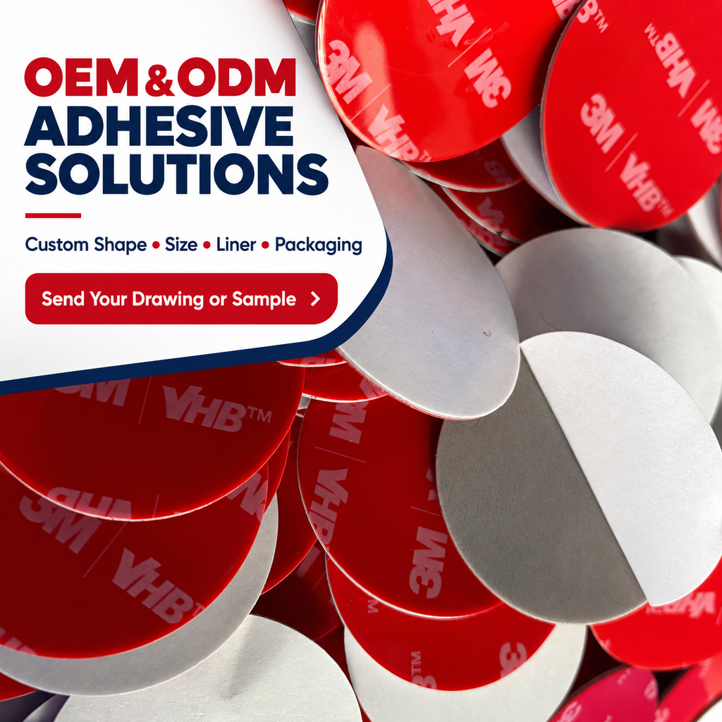 Clear Acrylic Foam Double-Sided Tape for Mounting and Assembly | Custom