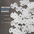 TPF PBT and Red Vulcanized Fiber Insulation Washers | Custom Die-Cut Pads