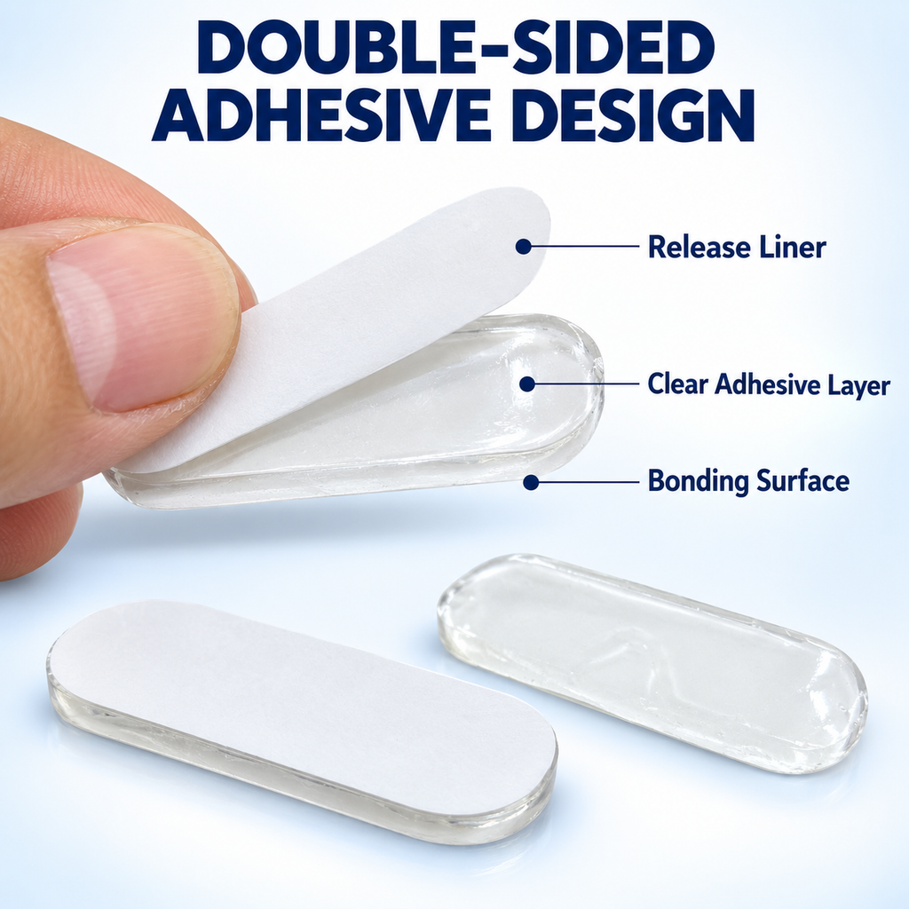 Removable Clear Acrylic Adhesive Pads for Mounting and Display | Custom