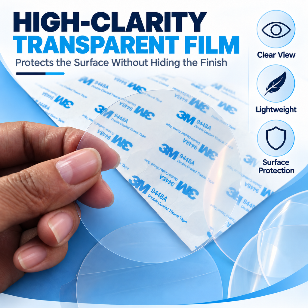 Clear Mirror Surface Protective Film for Metal, Glass and Plastic Panels | Custom